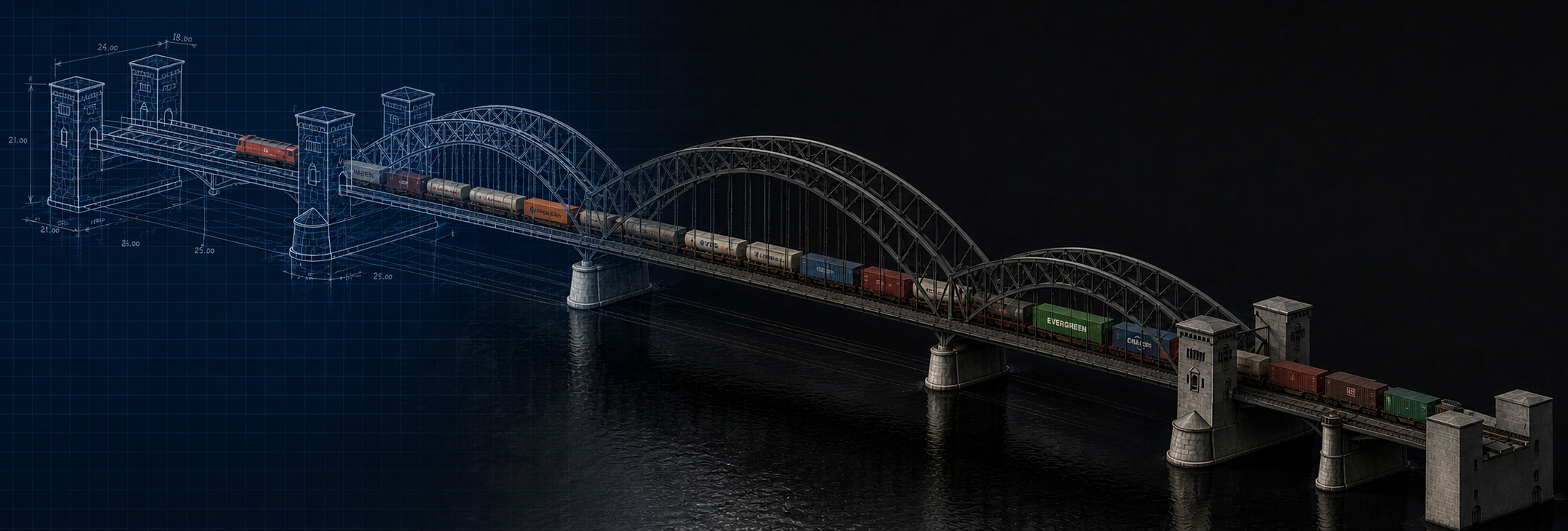 HO scale model railroad bridge 3D printed by 3DModelBridges